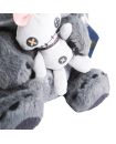 Disney Plush Grey Stitch holding Scrump 11"